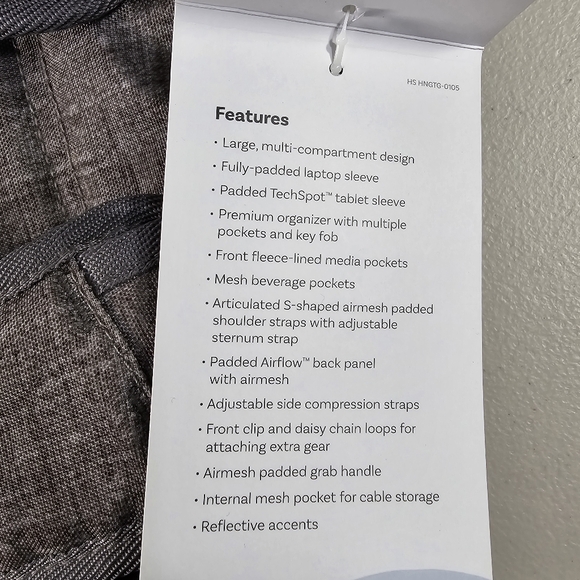 High Sierra Access 2.0 Laptop Backpack, Woolly Weave/Slate -One Size New - Picture 16 of 16